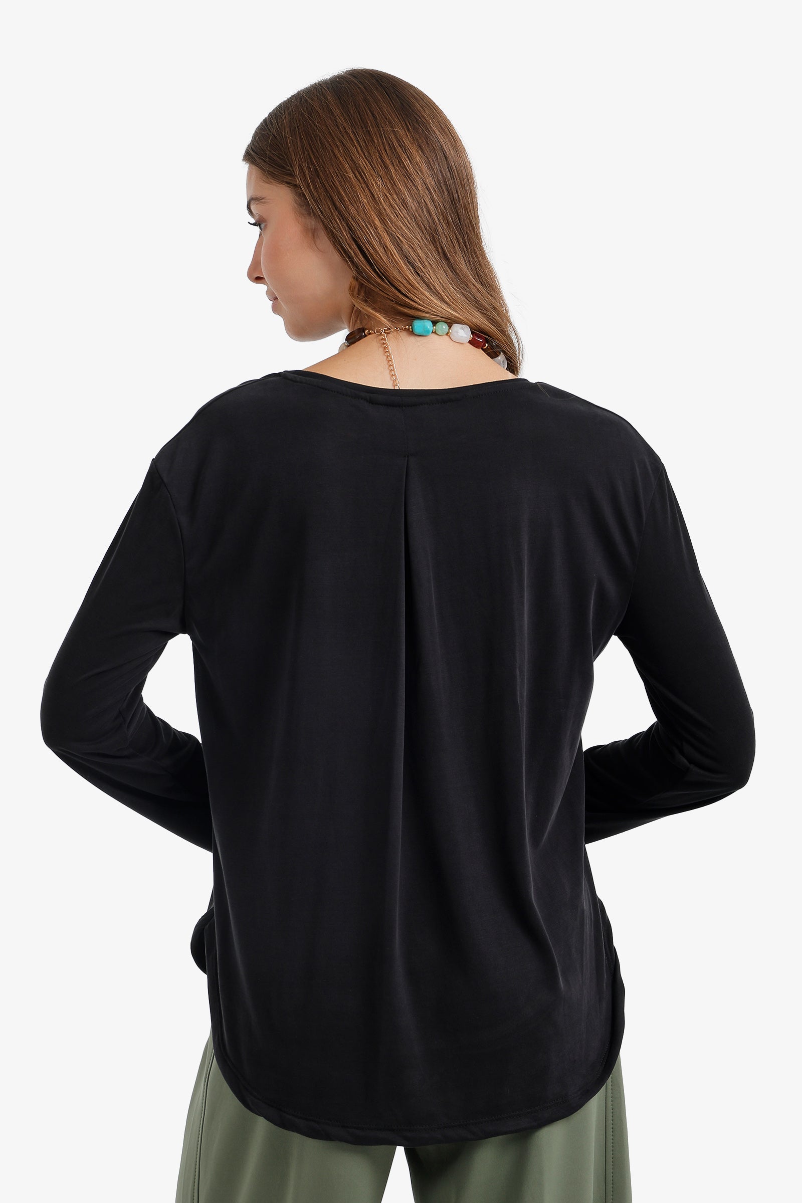 Curved Hem T-Shirt