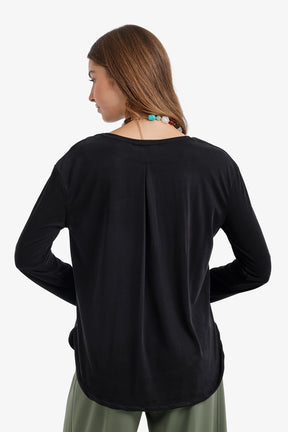 Curved Hem T-Shirt