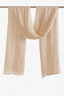 Embroidered Clusters Scarf