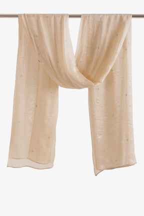 Embroidered Clusters Scarf