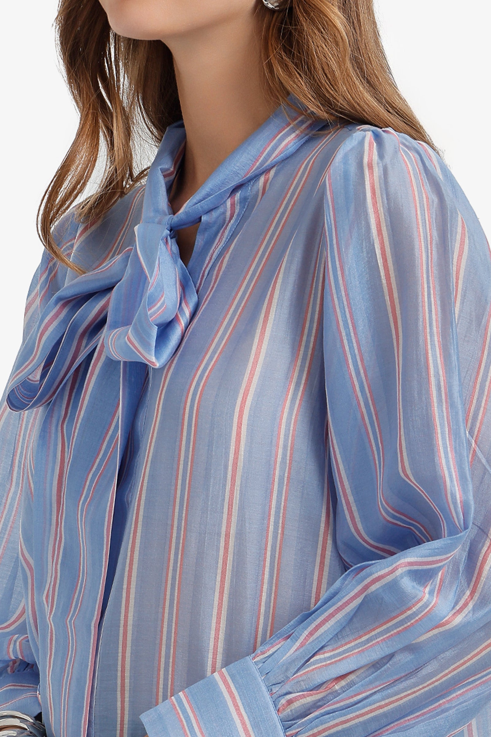 Bow-Tie Neck Blouse