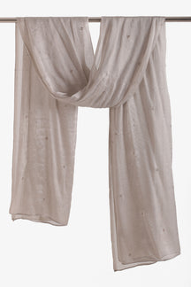 Embroidered Clusters Scarf