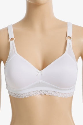 Lace-Trim Wireless Bra