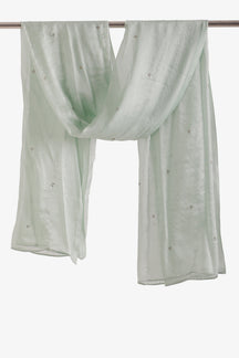 Embroidered Clusters Scarf