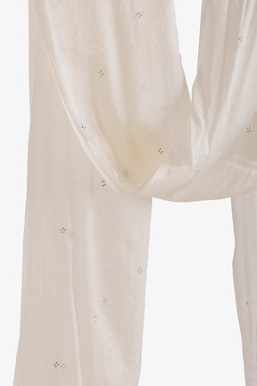 Embroidered Clusters Scarf