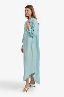 Tab Sleeve Shirt Dress