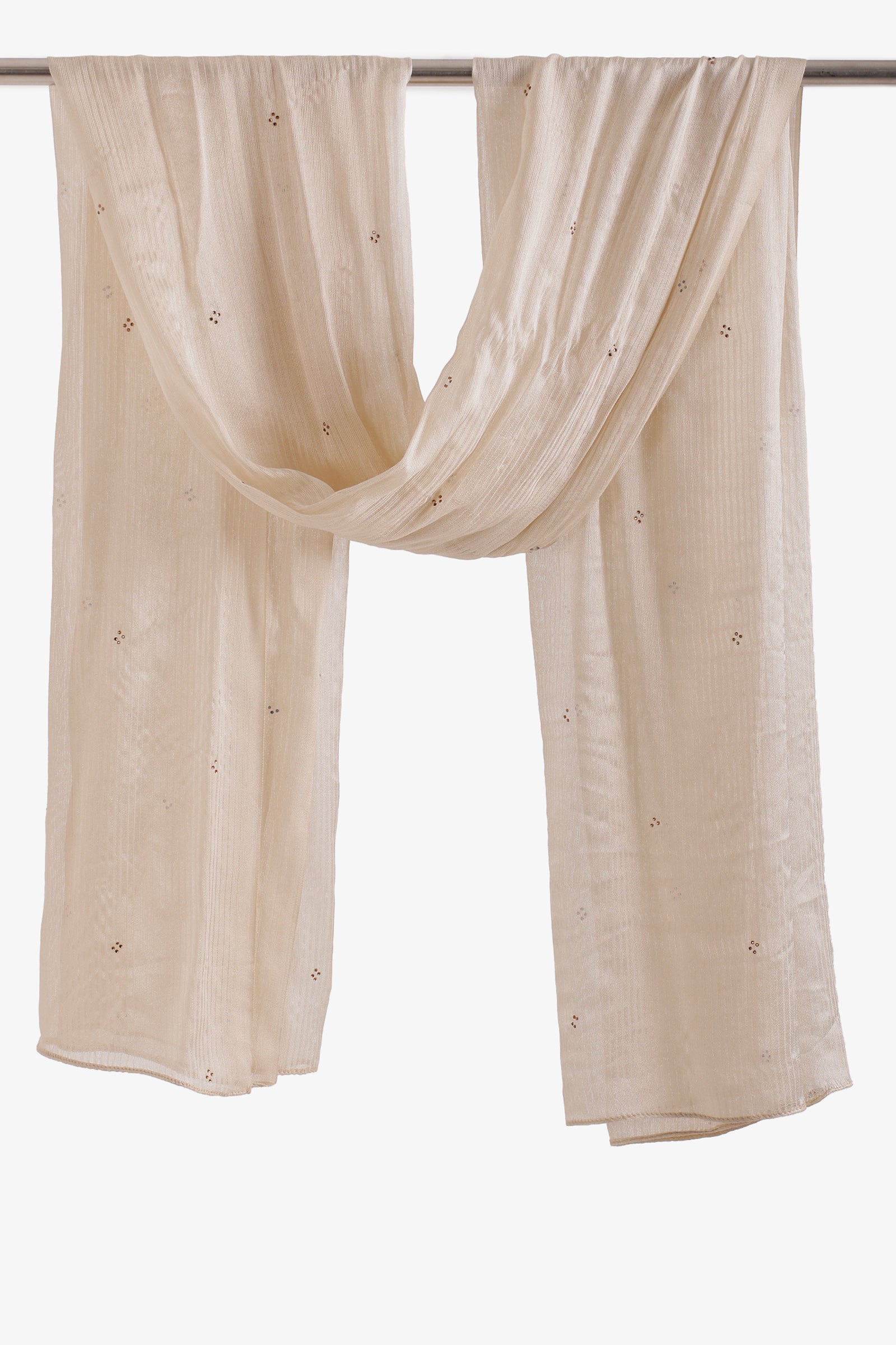 Embroidered Clusters Scarf