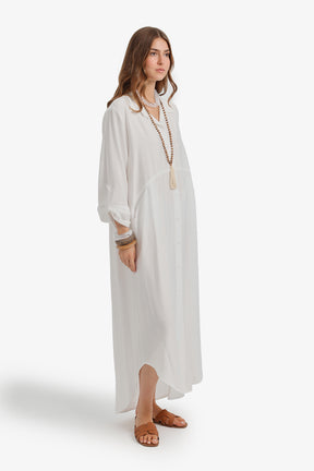 Tab Sleeve Shirt Dress