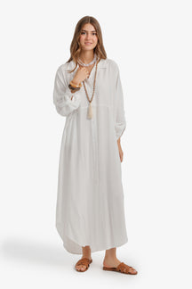 Tab Sleeve Shirt Dress