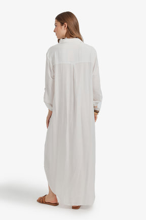 Tab Sleeve Shirt Dress