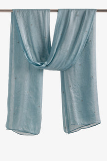 Embroidered Clusters Scarf