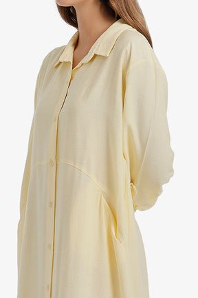 Tab Sleeve Shirt Dress