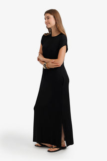 Cap-Sleeve Maxi Dress