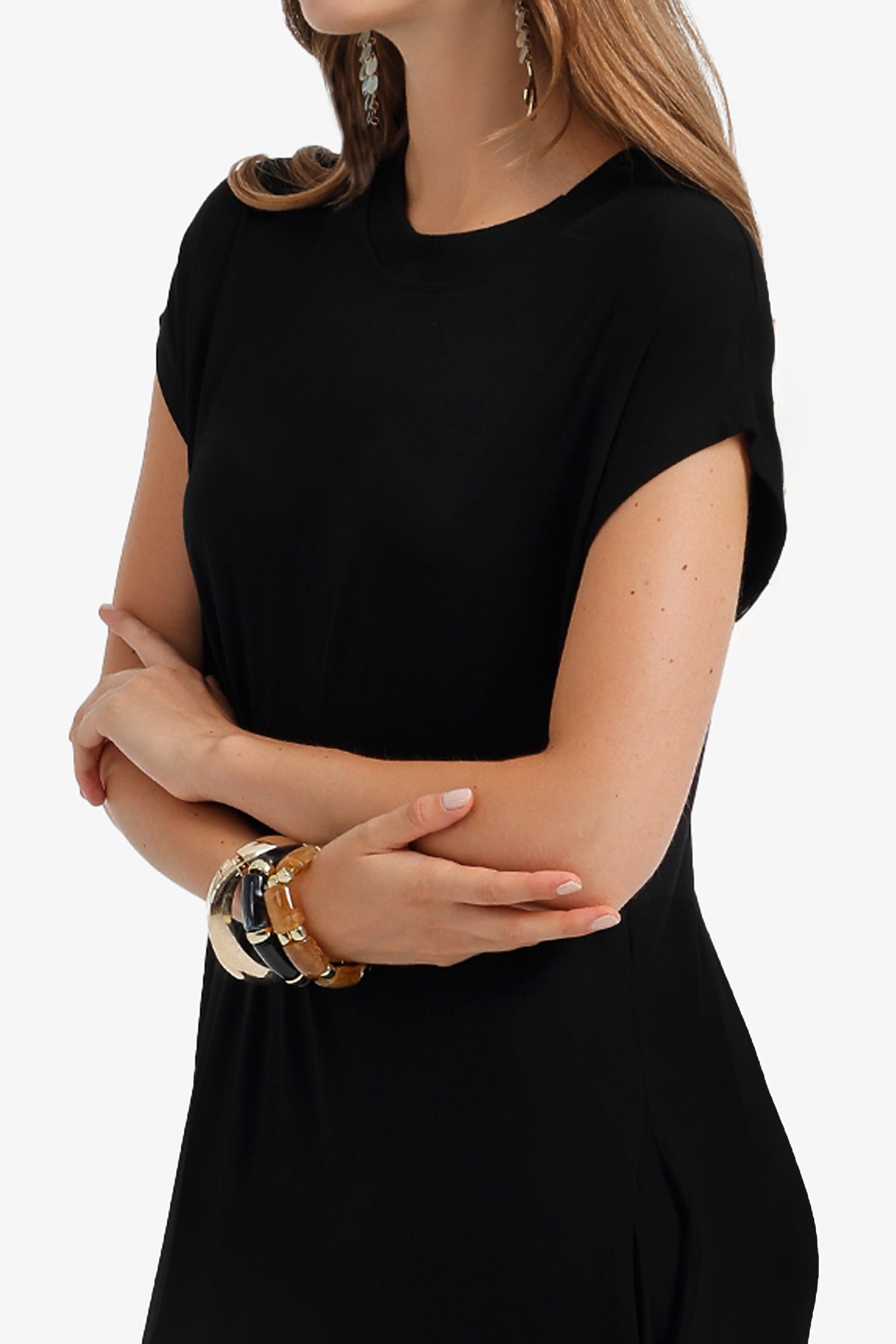 Cap-Sleeve Maxi Dress