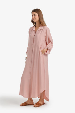 Tab Sleeve Shirt Dress