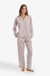Printed Button-Down Pyjama