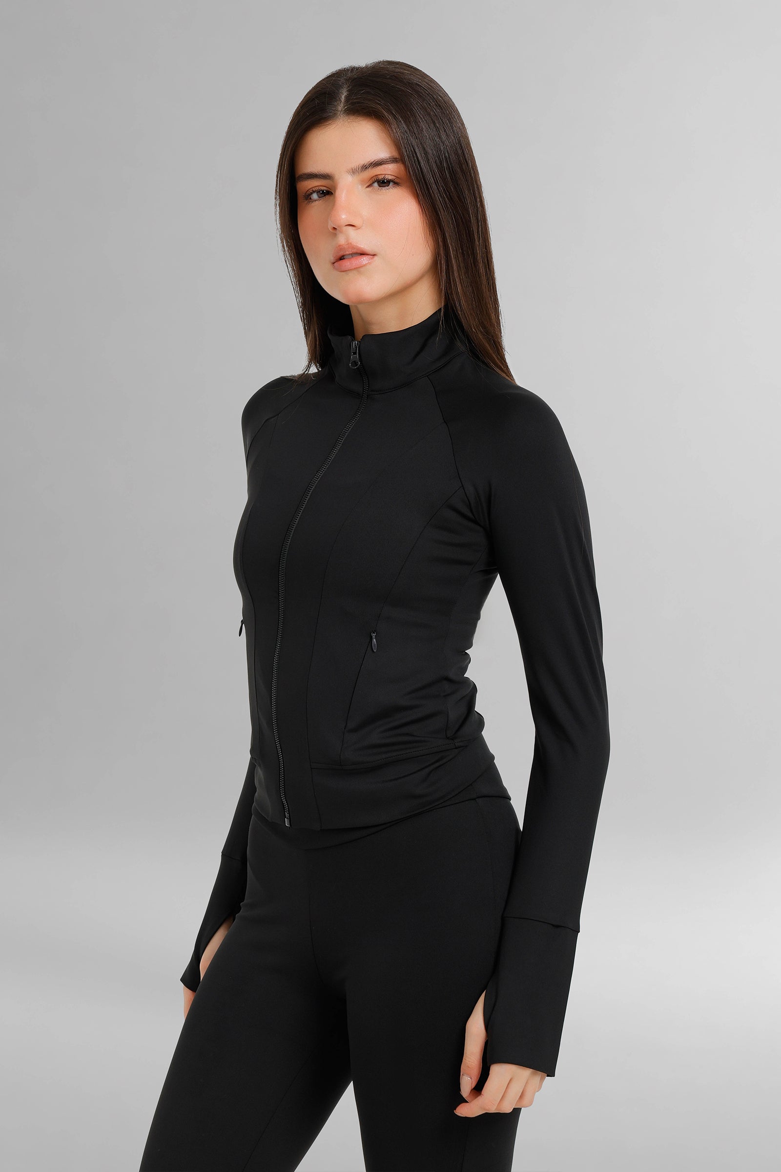 High-Neck Athletic Jacket
