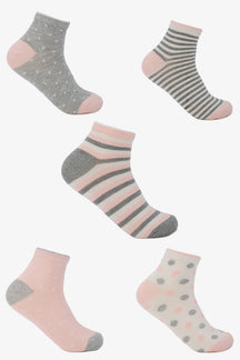 Mixed Print Socks - 5 Pairs
