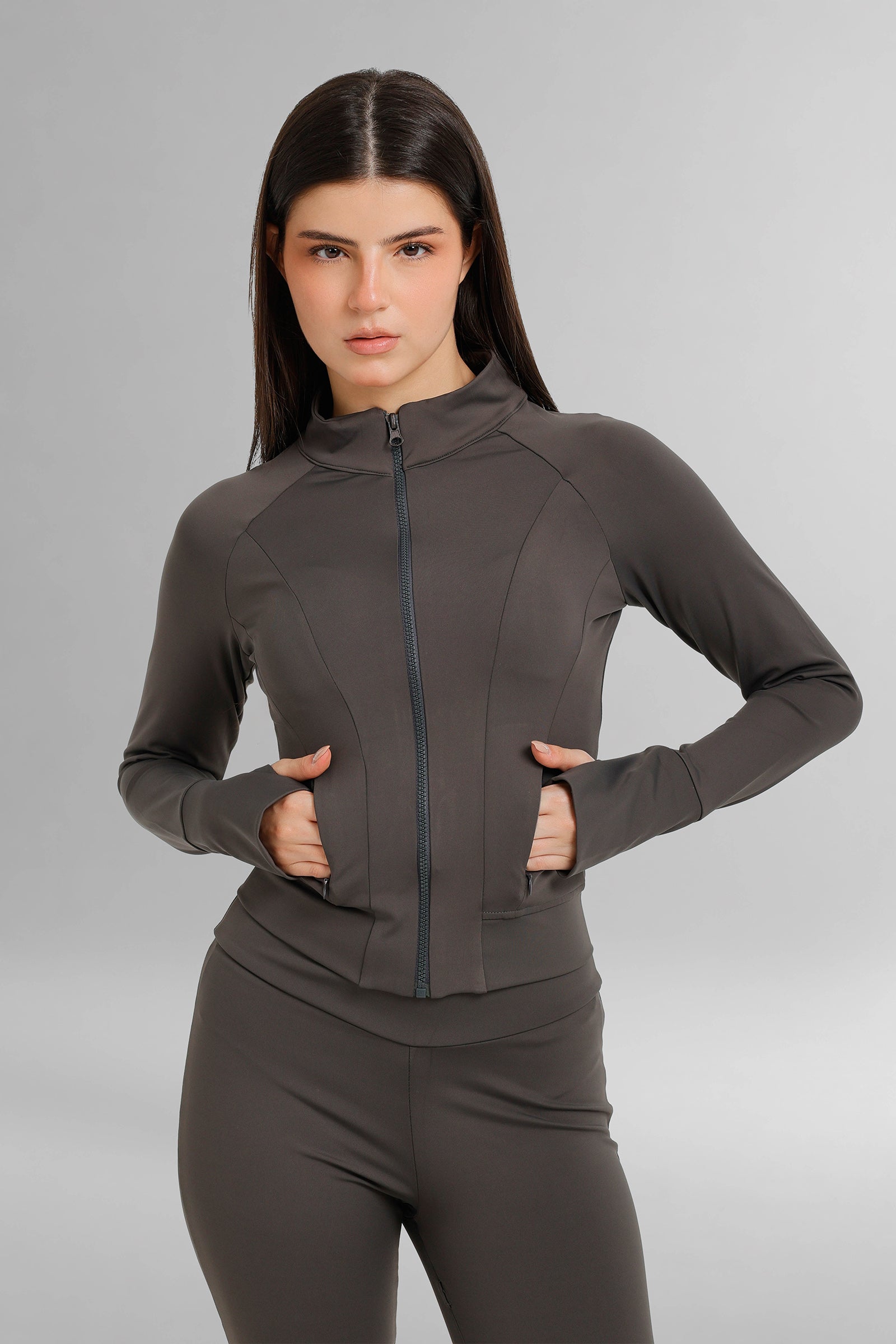 High-Neck Athletic Jacket