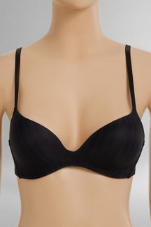 Striped Padded Plunge Bra