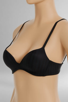 Striped Padded Plunge Bra