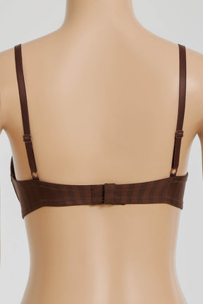 Striped Padded Plunge Bra