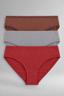 Pack of 3 Colored Bikini Panties