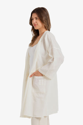 Drawstring Waist Kimono