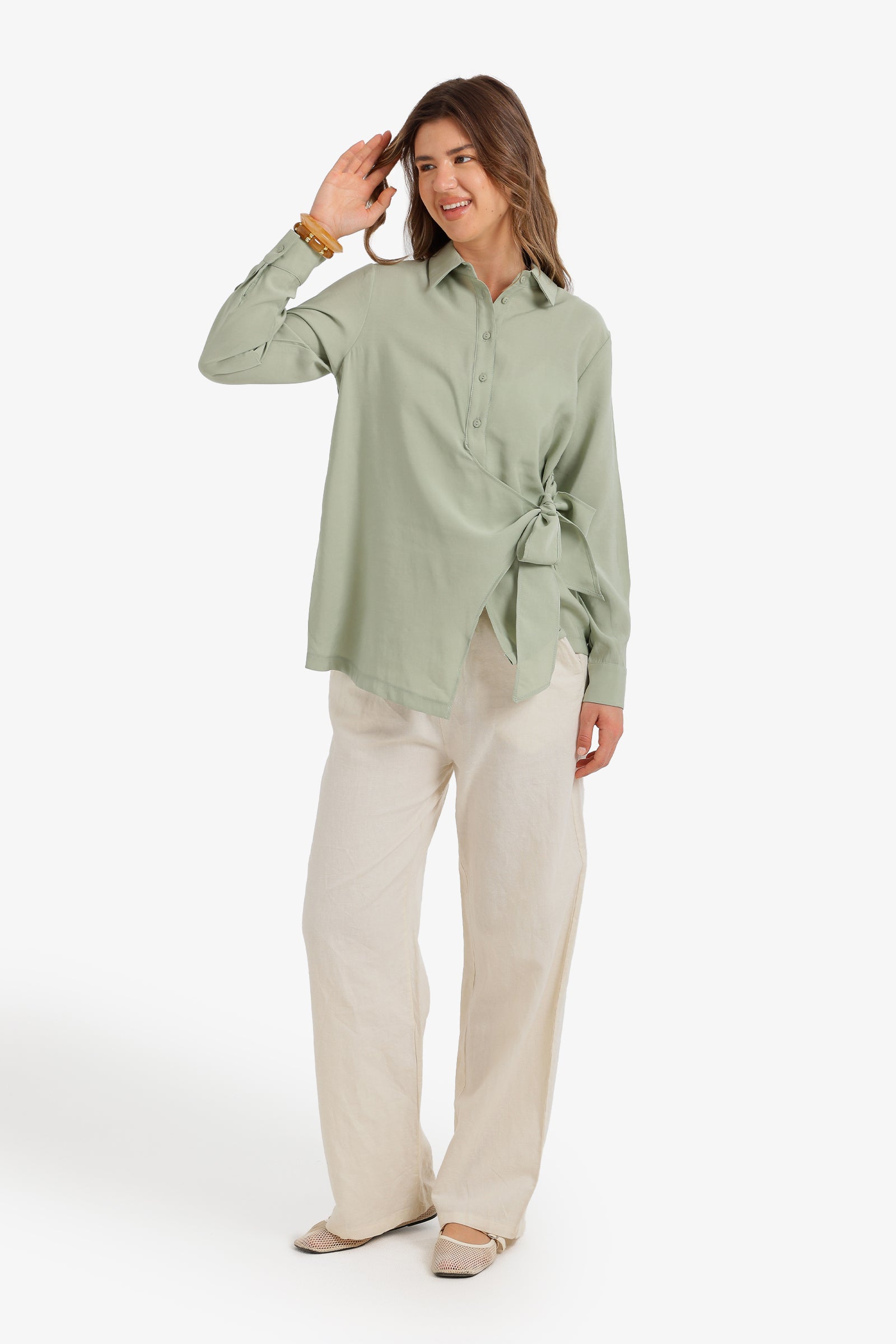 Side-Tie Shirt