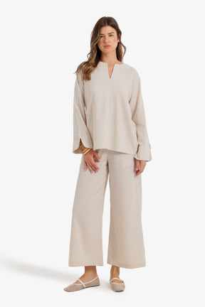 V-Neck Relaxed Blouse