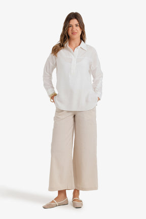 Relaxed High-Low Blouse