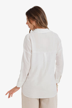 Relaxed High-Low Blouse