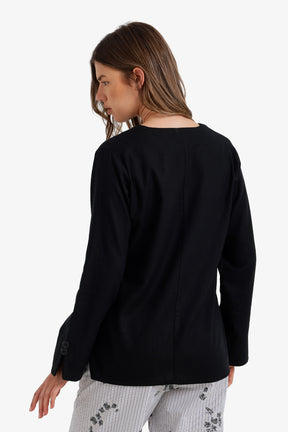 V-Neck Relaxed Blouse