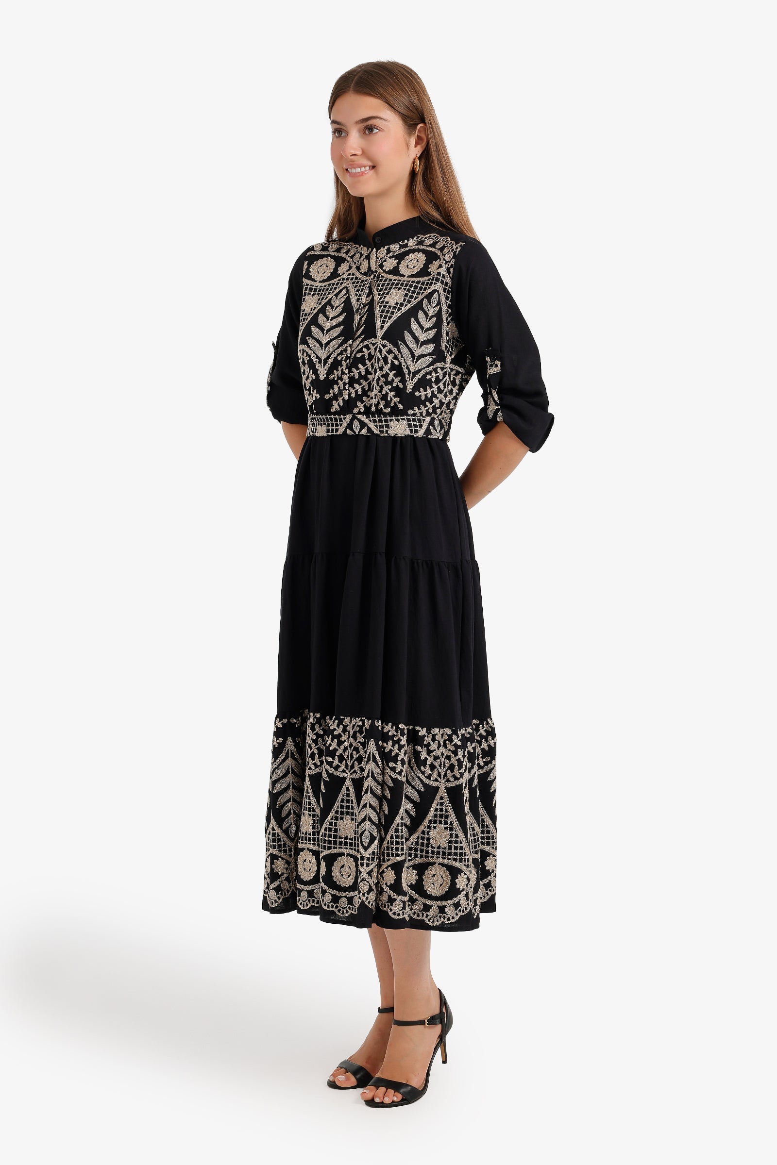 Embroidered Relaxed Dress