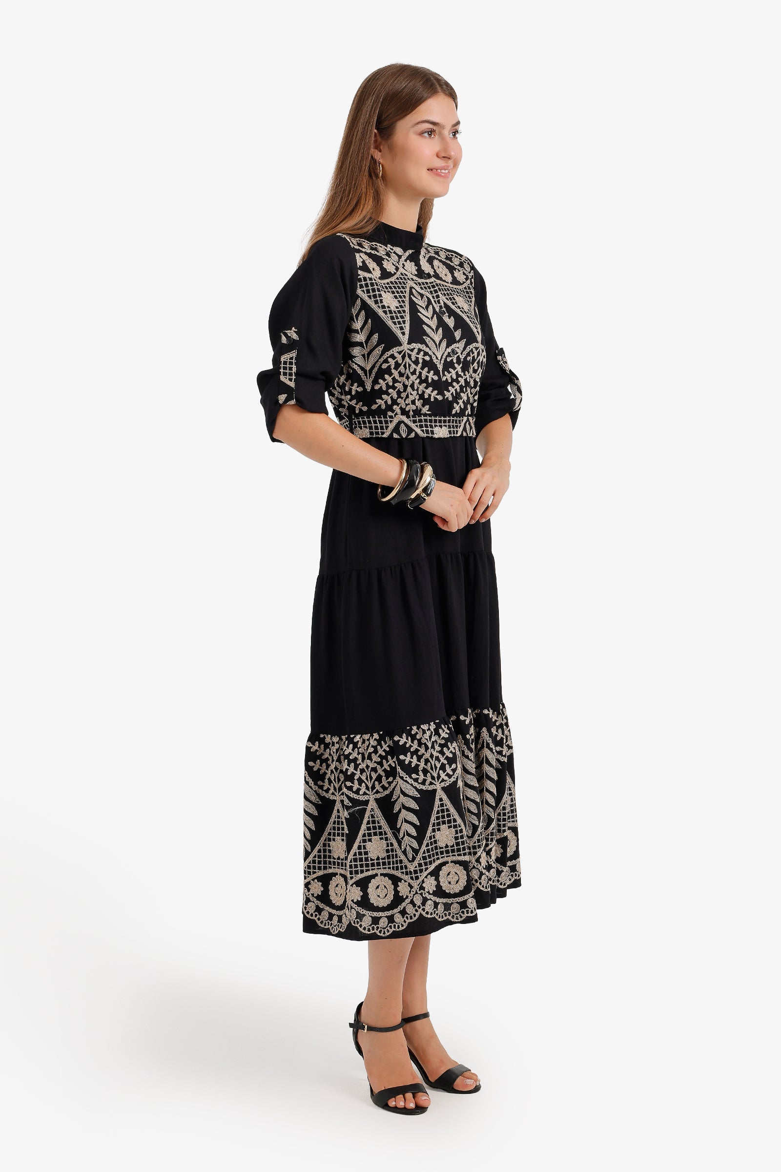 Embroidered Relaxed Dress