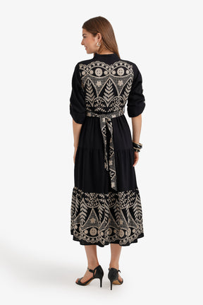 Embroidered Relaxed Dress