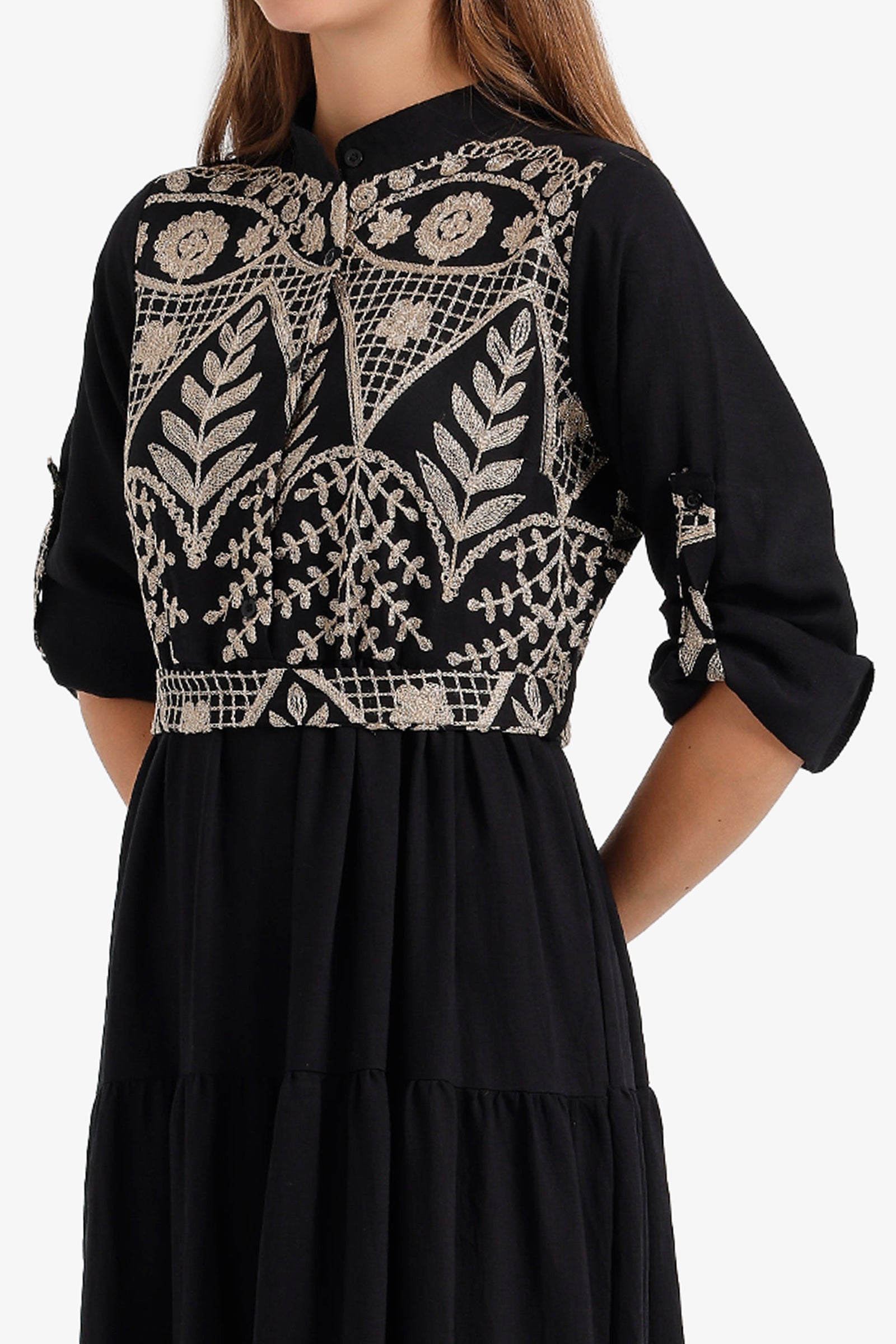 Embroidered Relaxed Dress
