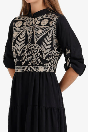 Embroidered Relaxed Dress