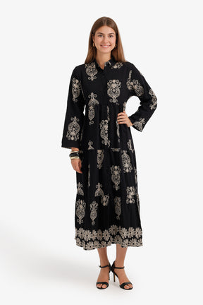 Tiered Midi Dress