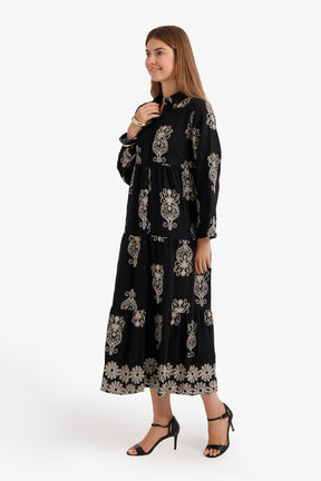 Tiered Midi Dress