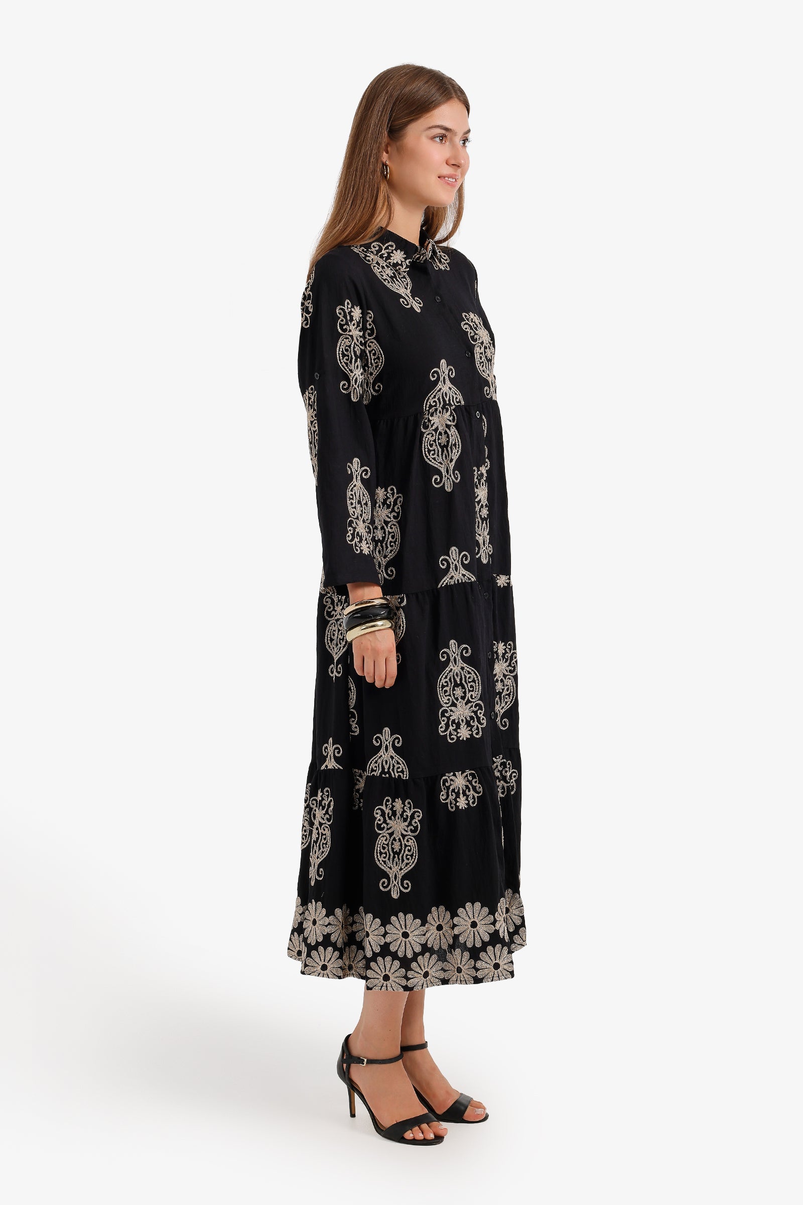 Tiered Midi Dress