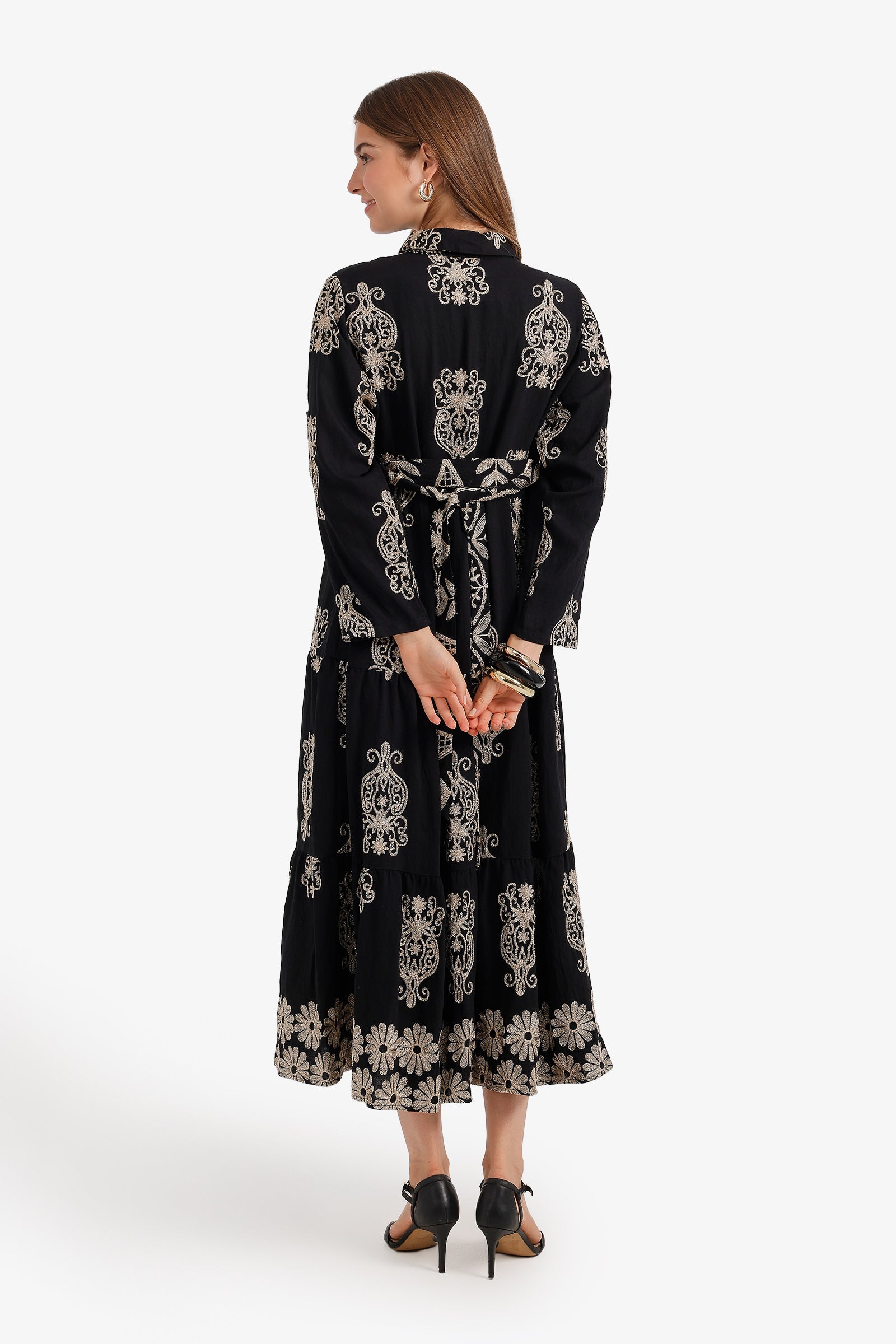 Tiered Midi Dress