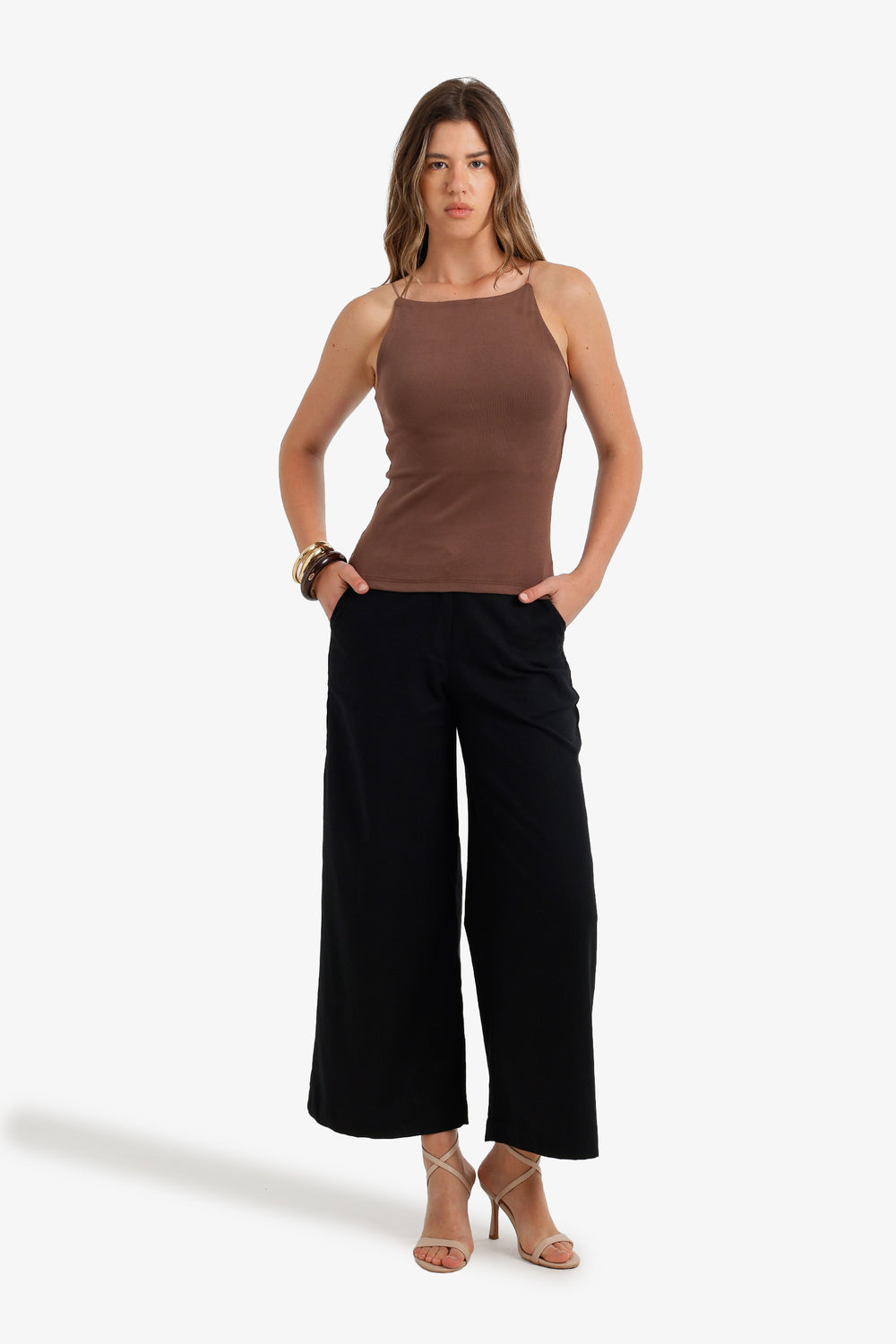 High-Waist Wide Leg Pants