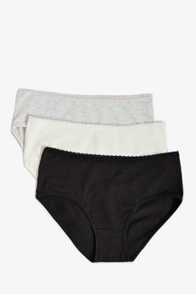 Pack of 3 Colored Full Brief Panties