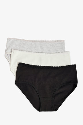 Pack of 3 Colored Full Brief Panties