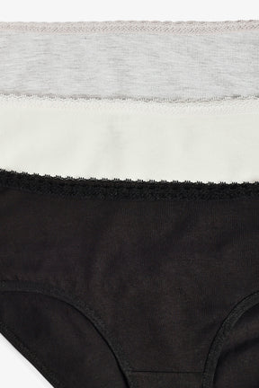 Pack of 3 Colored Full Brief Panties