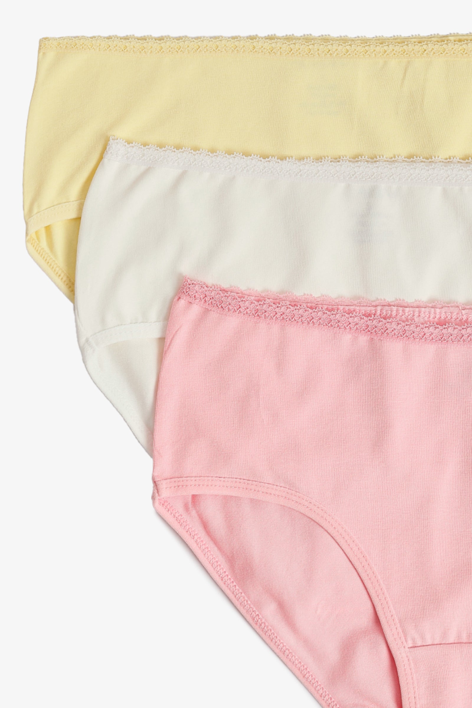 Pack of 3 Colored Full Brief Panties