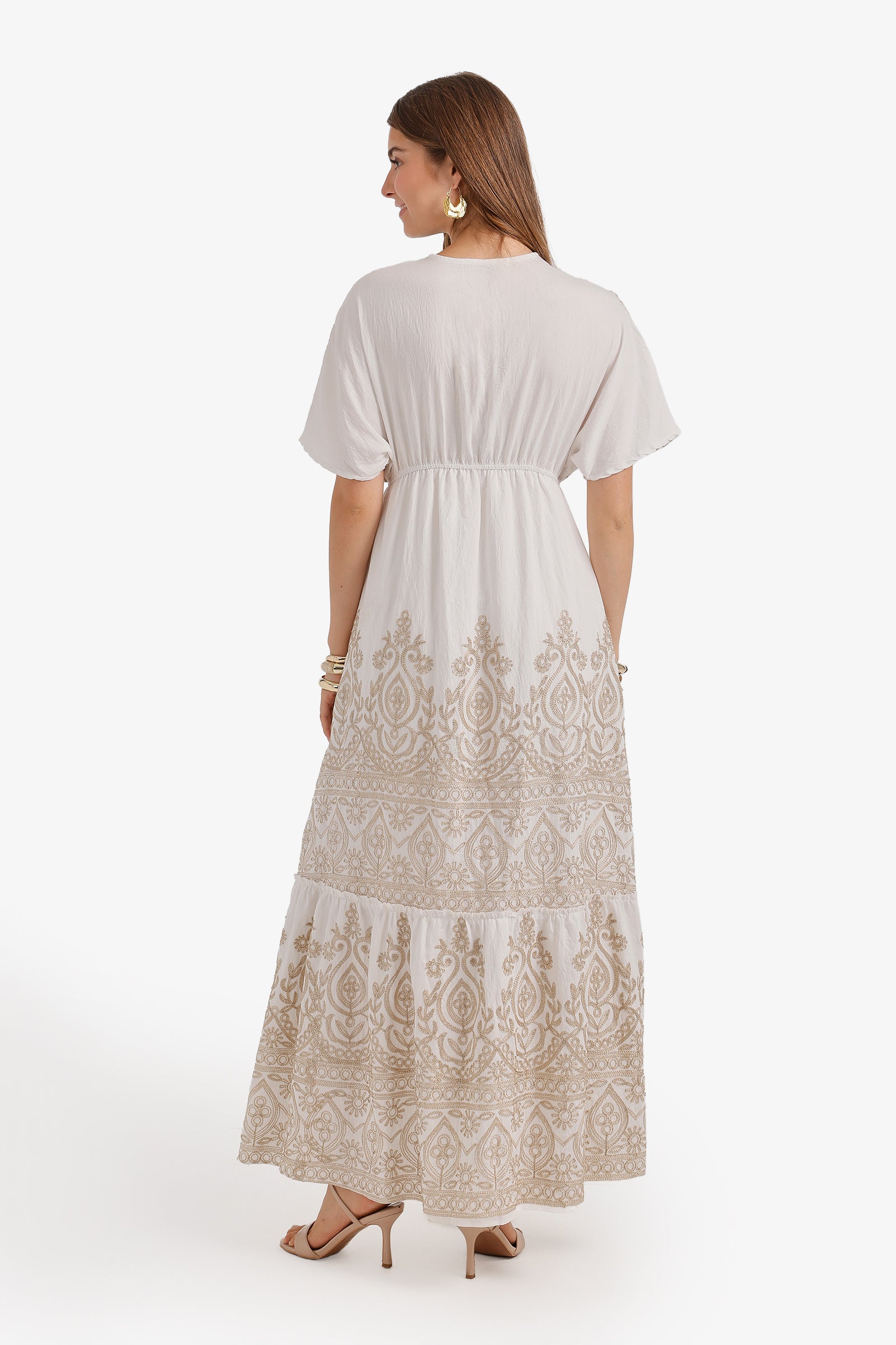 Tassel-Tie Maxi Dress