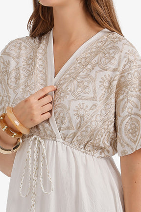 Tassel-Tie Maxi Dress