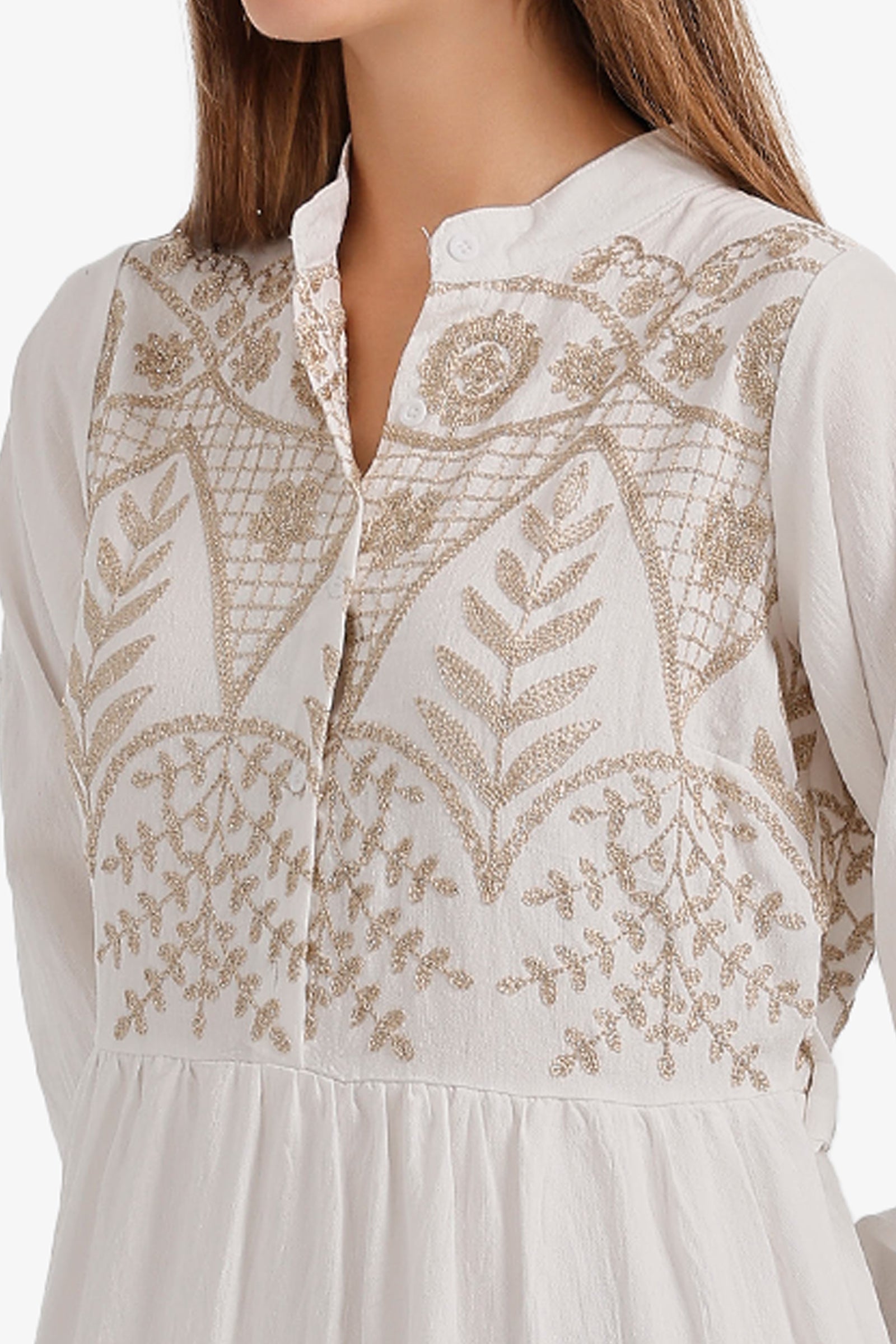 Embroidered Relaxed Dress